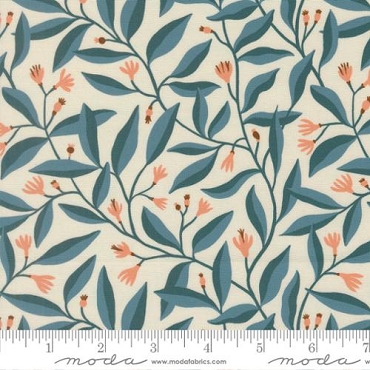 Feather and Forest - 14144-27 Azure - Moda Fabrics - 100% Cotton